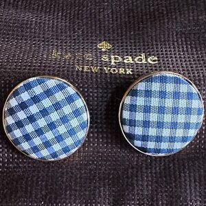 ♠️ Kate spade blue gingham earrings ♠️